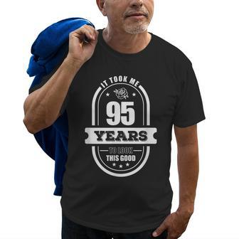 95Th Birthday Gifts For Men 95 Year Old Retro Grandpa 1925 Old Men T-shirt | Mazezy