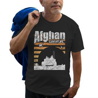 Afghan Summers Afghanistan Veteran Army Military Vintage Old Men T-shirt