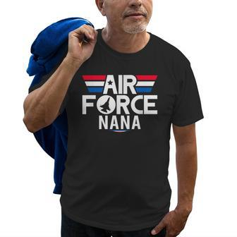 Air Force Proud Nana 4Th Of July Military Veteran Old Men T-shirt | Mazezy