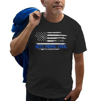 American Flag Best Poppa Ever 4Th Of July Fathers Day Gifts Old Men T-shirt | Mazezy