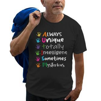 Autism Awareness Support Autism For Mom Dad Old Men T-shirt | Mazezy