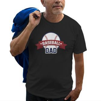 Baseball Dad Sport Coach Gifts Father Ball T Old Men T-shirt | Mazezy