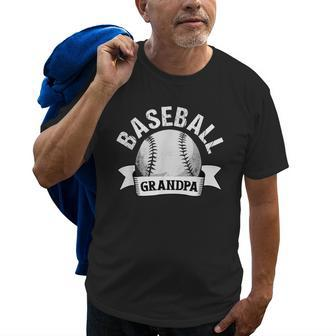 Baseball Grandpa Funny Baseball Grandfather Gift For Mens Old Men T-shirt | Mazezy