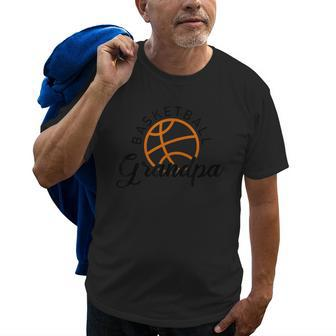 Basketball Grandpa Matching Family Funny Basketball Lover Gift For Mens Old Men T-shirt