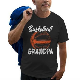 Basketball Grandpa Men Family Matching Basketball Ballers Old Men T-shirt | Mazezy