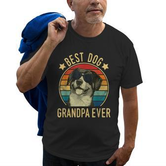 Best Dog Grandpa Ever Entlebucher Mountain Dog Fathers Day Old Men T-shirt | Mazezy