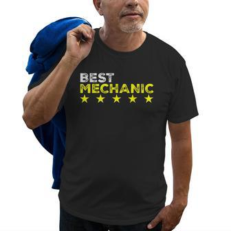 Best Mechanic Cool Profession And Job Name Gifts Old Men T-shirt | Mazezy