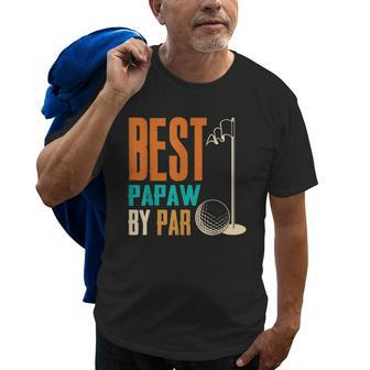 Best Papaw By Par Vintage Retro Golf Lover Grandpa Gift Old Men T-shirt | Mazezy