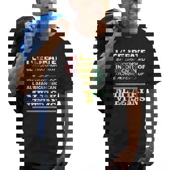 Black History Month Military Veteran 2019 African American Old Men T-shirt | Mazezy
