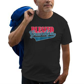 Blessed Grandpa Christians Gift For Mens Old Men T-shirt | Mazezy