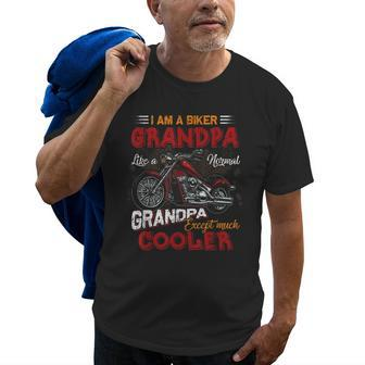 Car Bike Motorcycle Lover I Am A Cool Biker Grandpa Old Men T-shirt | Mazezy