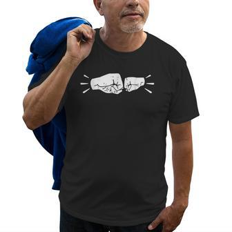 Dad Son Fist Friends For Life Old Men T-shirt | Mazezy