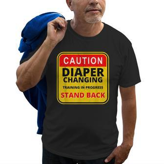 Daddy Diaper Kit New Dad Survival Dads Baby Changing Outfit Gift For Mens Old Men T-shirt | Mazezy