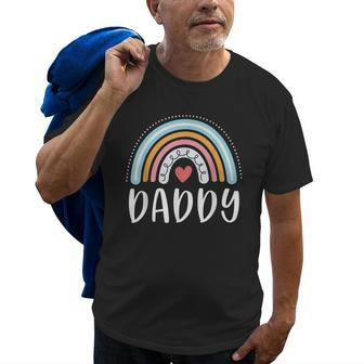 Daddy Gifts For Dad Family Rainbow Graphic Gift For Mens Old Men T-shirt | Mazezy