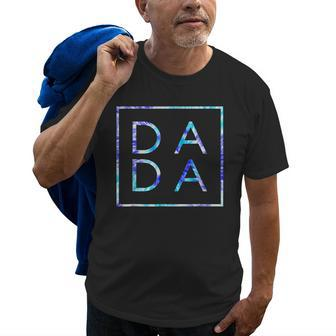 Fathers Day For New Dad Dada Coloful Tie Dye Old Men T-shirt | Mazezy