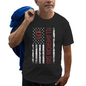 Fathers Day | All American Patriot Usa Dad | 4Th Of July Old Men T-shirt | Mazezy
