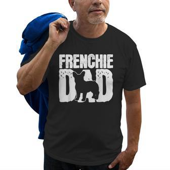 Frenchie French Bulldog Dad Father Papa Fathers Day Gift Old Men T-shirt | Mazezy