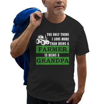 Funny Green Farmer Grandpa T Old Men T-shirt | Mazezy