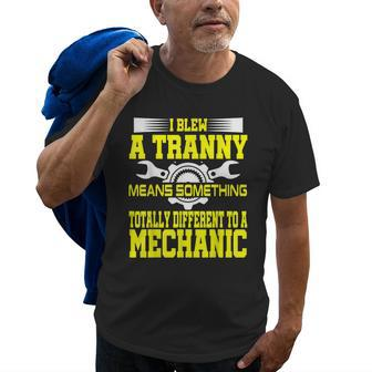Funny Mechanic Gag Gift Offensive Humor Aircraft Diesel Auto Old Men T-shirt | Mazezy