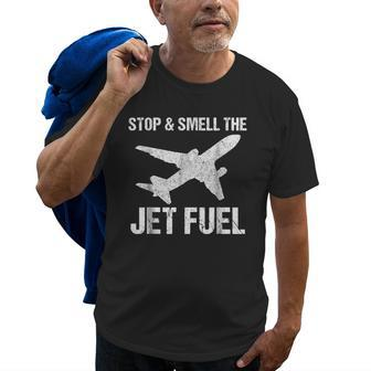 Funny Pilot Airline Mechanic Jet Engineer Gift Old Men T-shirt | Mazezy