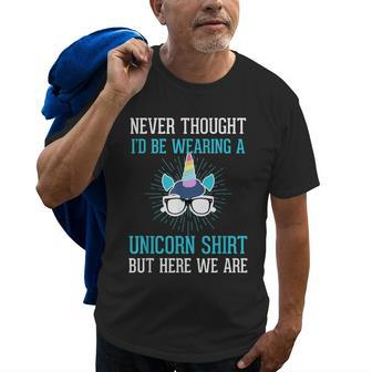 Funny Unicorn For Papa Dad Grandpa Big Brother Men Gift For Mens Old Men T-shirt | Mazezy