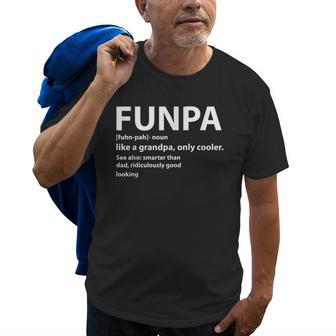 Funpa Definition Funny Gift For Grandpa Matching Family Gift For Mens Old Men T-shirt | Mazezy