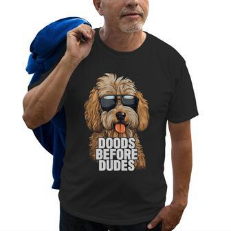 Goldendoodle Dog Dad Doods Before Dudes Old Men T-shirt | Mazezy
