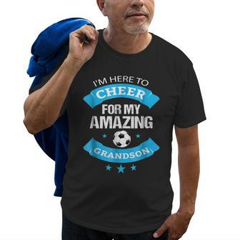 Grandma Or Grandpa Proud Soccer T Old Men T-shirt | Mazezy