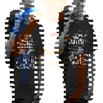 Grandpa Claus Funny Grandma Santa Pajamas Christmas Grandpa Old Men T-shirt | Mazezy