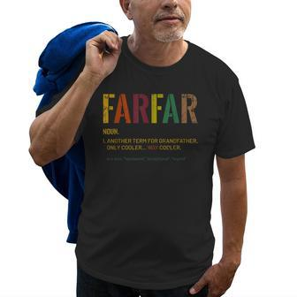 Grandpa Farfar Funny Definition Cool Retro Gift Gift For Mens Old Men T-shirt | Mazezy