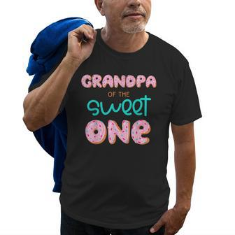 Grandpa Of Sweet One First Birthday Matching Family Donut Old Men T-shirt | Mazezy
