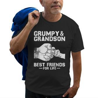 Grumpy And Grandson Best Friends For Life Gift For Grandpa Old Men T-shirt | Mazezy