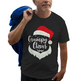 Grumpy Claus Santa Claus Funny Xmas Gift For Dad Grandpa Old Men T-shirt | Mazezy
