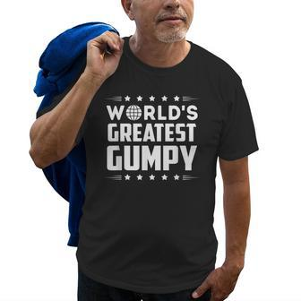 Gumpy Grandpa Gifts Worlds Greatest Gumpy Gift For Mens Old Men T-shirt | Mazezy