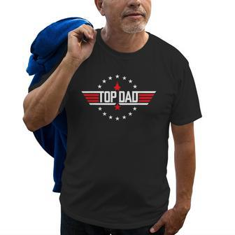 Gun Men Vintage Top Dad Top Movie Gun Jet Fathers Day Old Men T-shirt | Mazezy