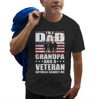 I Am A Dad A Grandpa And A Veteran T Happy Fathers Day Gift For Mens Old Men T-shirt | Mazezy