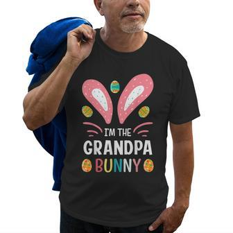 I Am The Grandpa Bunny Funny Grandpa Easter Outfit Old Men T-shirt | Mazezy