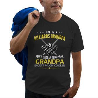 Im A Billiards Grandpa Like A Normal Just Much Cooler Old Men T-shirt | Mazezy