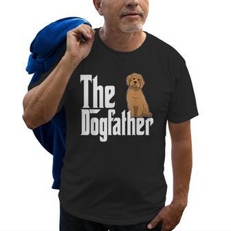 Labradoodle Dog Dad Dogfather Dogs Daddy Father Old Men T-shirt | Mazezy