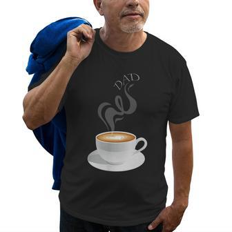 Latte Dad Gift For Mens Old Men T-shirt | Mazezy
