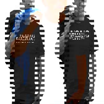 Mechanic Wrench Graphic Cool Auto Mechanic Gift Old Men T-shirt | Mazezy