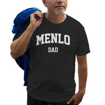 Menlo Dad Athletic Arch College University Alumni Gift For Men Old Men T-shirt | Mazezy