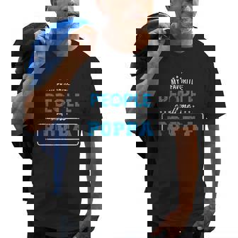 My Favorite People Call Me Poppa Vintage Grandpa Old Men T-shirt | Mazezy