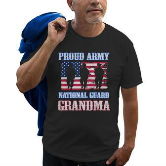 Proud Army National Guard Grandma Usa Veteran Military Old Men T-shirt