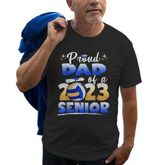 Proud Dad Of A 2023 Senior Volleyball Graduation Old Men T-shirt | Mazezy