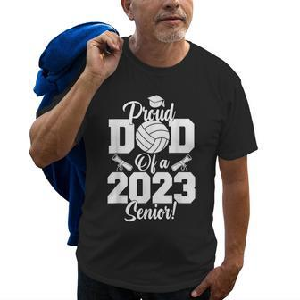 Proud Dad Of A Volleyball Senior 2023 Volleyball Dad Old Men T-shirt | Mazezy