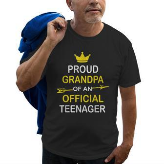 Proud Grandpa Of An Official Nager 13Th Bday Party Old Men T-shirt | Mazezy