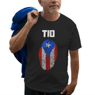 Puerto Rican Tio Uncle Puerto Rico Flag Latino Gift For Mens Old Men T-shirt