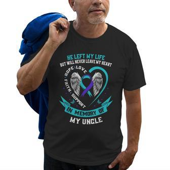 Remembrance In Memory Of My Uncle Suicide Awareness Memorial Old Men T-shirt | Mazezy