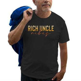 Rich Uncle Vibes Fabulous Uncle Family Matching Old Men T-shirt | Mazezy